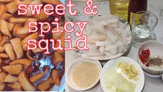 How to cook SWEET amp SPICY PUSIT  PANLASANG PINOY [upl. by Madlen]