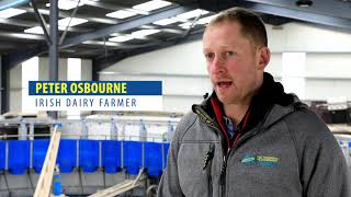 Automated Dairymaster 44 point Rotary Milking Parlour on the Osbourne farm [upl. by Kris356]