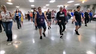 Flip A Quarter Line Dance By Janet Kearney Lesson amp Dance With Jamie At The Helping Hands Workshop A [upl. by Farr715]