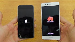 Huawei P9 Lite vs iPhone 6S  Speed Test 4K [upl. by Libbey]