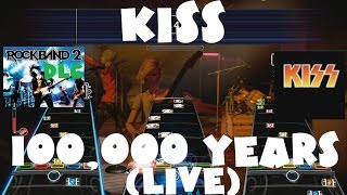 KISS  100000 Years Live  Rock Band 2 DLC Expert Full Band July 28th 2009 [upl. by Emilee]