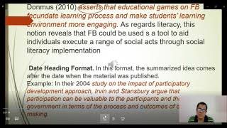 lesson4 formats in summarizing [upl. by Lauryn]