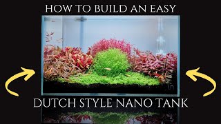 EASY DUTCH STYLE AQUASCAPE SETUP HOW TO SETUP DUTCH STYLE NANO TANK  BETTA FISH TANK SETUP  UNS 5N [upl. by Llennhoj]