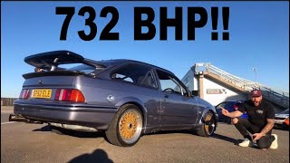 BRUTAL 732 BHP FORD SIERRA COSWORTH RIDE ALONG [upl. by Alcock]