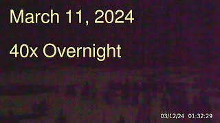 March 11 2024 Upper Geyser Basin Overnight Streaming Camera Archive [upl. by Ariada]