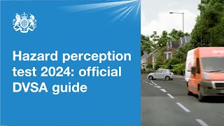 Hazard perception test 2024 official DVSA guide [upl. by Ji]