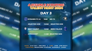 AFRISQAUT VS SELECTED SIDE  AJEGUNLE SCOUTING TALENT HUNT 2024 [upl. by Aderb]