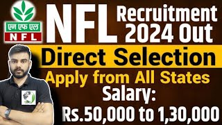 NFL RECRUITMENT 2024  NFL VACANCY 2024NATIONAL FERTILIZER LIMITED RECRUITMENT 2024NFL NEW VACANCY [upl. by Chicoine]