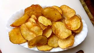 YAMI POTATO CHIPS । Sun Chips। Homemade Crispy Potato Wafers। মচমচে আলুর চিপস রেসিপি [upl. by Pillow]