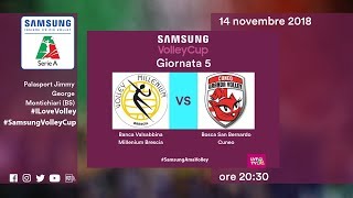 Brescia  Cuneo  Speciale  5 Giornata  Samsung Volley Cup 201819 [upl. by Gilletta]