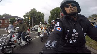 Rotherham vespa club of britain clowne crusaders multi meet 2024 [upl. by Ynaoj888]