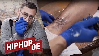 Versprechen eingelöst Sido bekommt FanTattoo amp greift selbst zur Maschine [upl. by Danie]