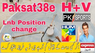 Good News Paksat38e HV lnb Position change and more channelPaksat38edish settingsPaksat 38e [upl. by Senilec]