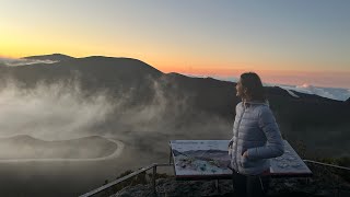 Piton de la Fournaise au lever du soleil 🌋 [upl. by Temme]