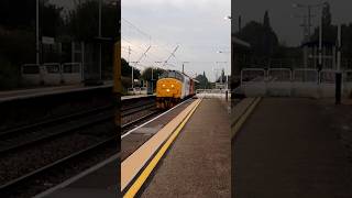 37418 passes Leyland for Scotland tomorrow 2024 train diesel leyland class37 loram 37418 [upl. by Madison]