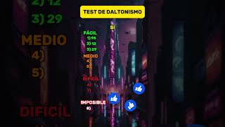 🔴Test de DALTONISMO🟢 riddle quizz shorts [upl. by Ayra]