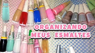 ORGANIZANDO MEUS ESMALTES nails esmaltesecores daily [upl. by Mungovan]