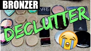 BRONZER DECLUTTER  50 GONE [upl. by Gregrory]