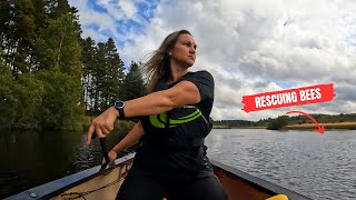 Relaxing Canadian Canoe trip alone on huge Scottish Loch [upl. by Yduj]