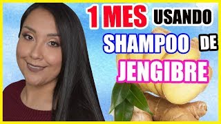 Usé SHAMPOO DE JENGIBRE por 1 MES  CABELLO MÁS LARGO  Nadia Elias [upl. by Aicercal]