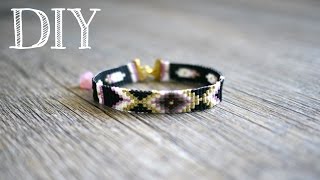 DIY Tutoriel dun bracelet en perles Miyuki à partir dun métier à tisser [upl. by Nnailuj]