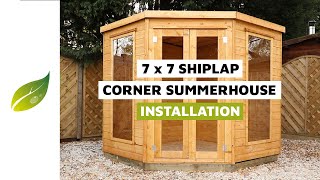 7 x 7 Corner Summerhouse Installation [upl. by Akienat]