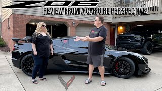 Ambers C8 Corvette Z06 Review Her thoughts on this Corvette supercar [upl. by Lolande]