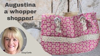 Massive shopper bag  easy sew  Lizzy Curtis [upl. by Ahsein679]