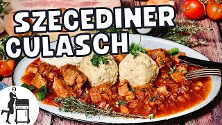 Szegediner Gulasch  würziges und zartes Originalrezept  Die Frau am Grill [upl. by Borrell]