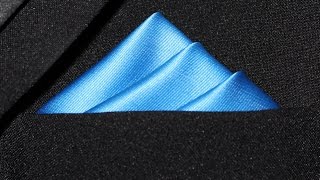 How To Fold a Pocket Square  Three Stairs Fold [upl. by Noiz468]