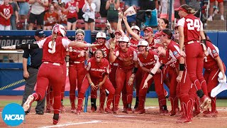 Oklahoma vs Texas 2022 Womens College World Series finals Game 2 highlights [upl. by Summons125]