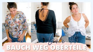 OBERTEILE DIE DEN BAUCH KASCHIEREN  Größe 40 After Baby Bauch  kleinundkurvig [upl. by Dent]