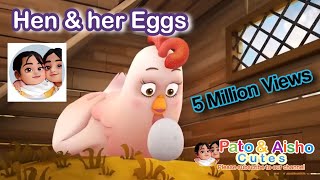 Hen Protects her eggs cartoon viral video [upl. by Beekman]