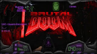 Brutal doom v21 GamePlay UAC ULTRA WAD  Map 2  UAC in Exile [upl. by Johathan474]