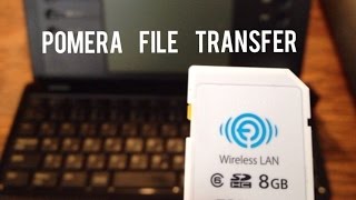 Pomera DM100 file transfer using FlashAir 8gb SD wifi Card [upl. by Ynohtnaeoj]