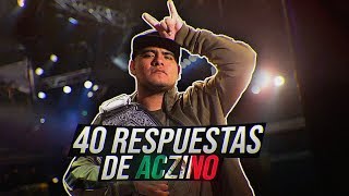 Las 40 MEJORES RESPUESTAS de ACZINO ¿El Mejor😈  Subtitulado [upl. by Kolva]