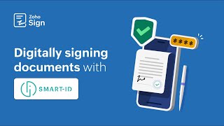 How to eSign document with Smart ID in Zoho Sign  Qualified Electronic Signature [upl. by Zechariah]