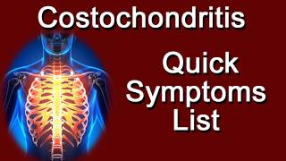 Costochondritis Quick Symptoms List [upl. by Nuri]