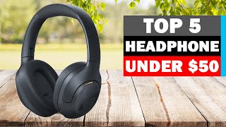 Top 5 Best Over Ear Wireless Headphones Under 50 of 2024 [upl. by Annaek]