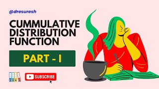 Cumulative Distribution Function  Part 1  UNIT 1  Probability  21MAB301T21MAB204T [upl. by Upali]