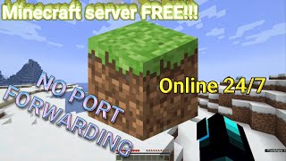 NO PORT FORWARDING How to host a Minecraft Server for free 120 [upl. by Suzann97]