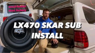 Lexus LX470 Skar Subwoofer Upgrade Factory Location [upl. by Polito408]