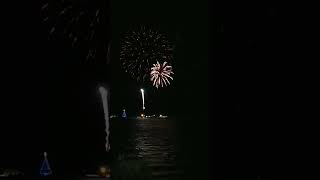 Tropical Christmas Fireworks Rockport Beach Texas [upl. by Danais978]