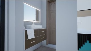 How To Design a Modern Mirror in ArchiCAD Interior Design Common Bathroom Mirror Part 11 [upl. by Avilys]