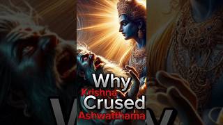 Why Krishna Crused Ashwatthama facts krishna mahabharat shorts [upl. by Ijnek]