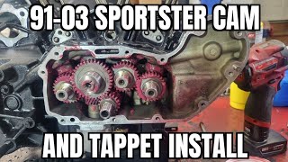 Evo Sportster Cams and Tappet Install 9103 Andrews 560 Cams [upl. by Madid]