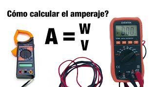 COMO CALCULAR EL AMPERAJE  con ejemplos [upl. by Dnumyar]