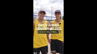 David Åhman and Jonatan Hellvig  the Swedish beach volleyball duo [upl. by Oringas]