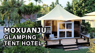 Moxuanju Glamping Tent Hotel  Luxury Glamping Tent Safari Tent Modular Box for Campsite [upl. by Eentihw]