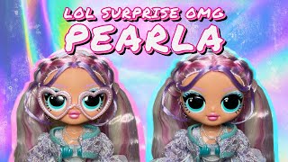 LOL Surprise OMG PEARLA Fashion Doll Unboxing amp Review 80’s Pastel Mermaid Vibes 🐚🤍 [upl. by Pillihp]